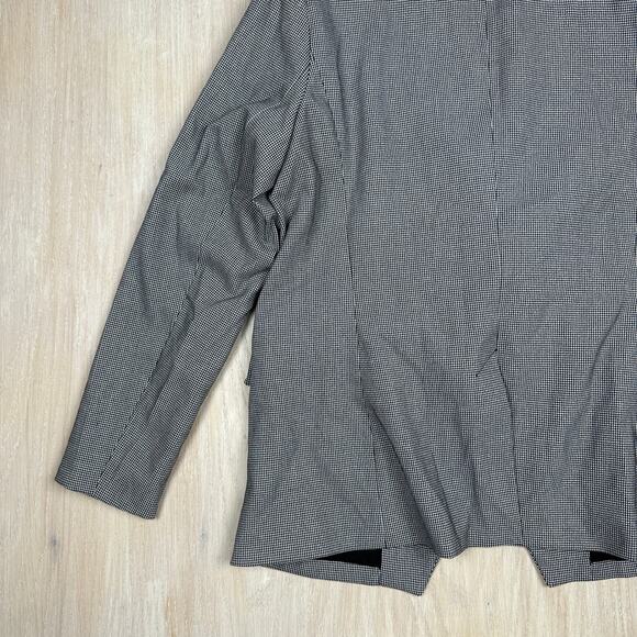 Nine West Microcheck Double Breasted Career Classic Workwear Blazer Jacket Large - Picture 15 of 15